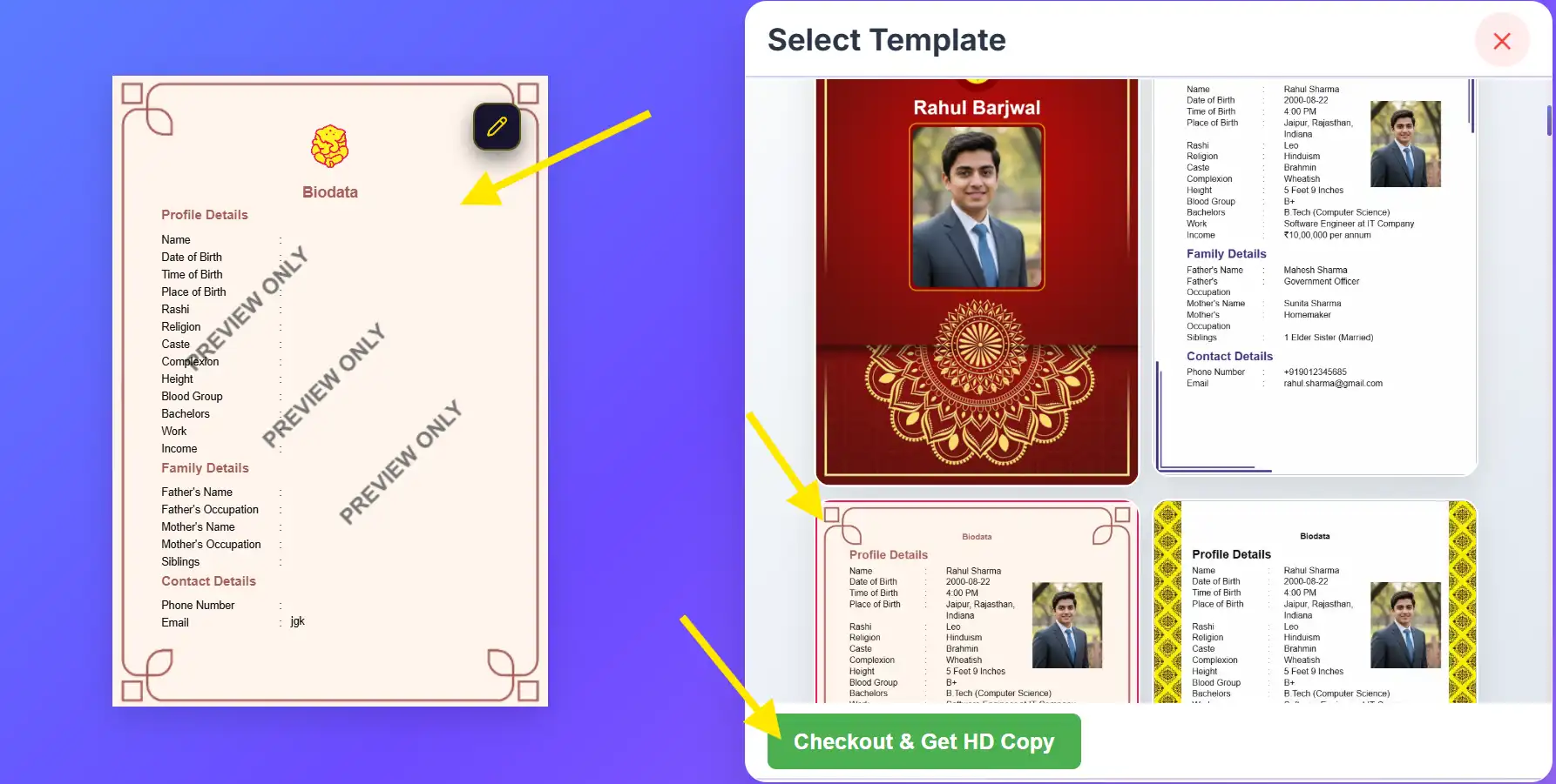 Step 6: Choose Design & Download